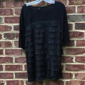 Black Jaeger tiered blouse